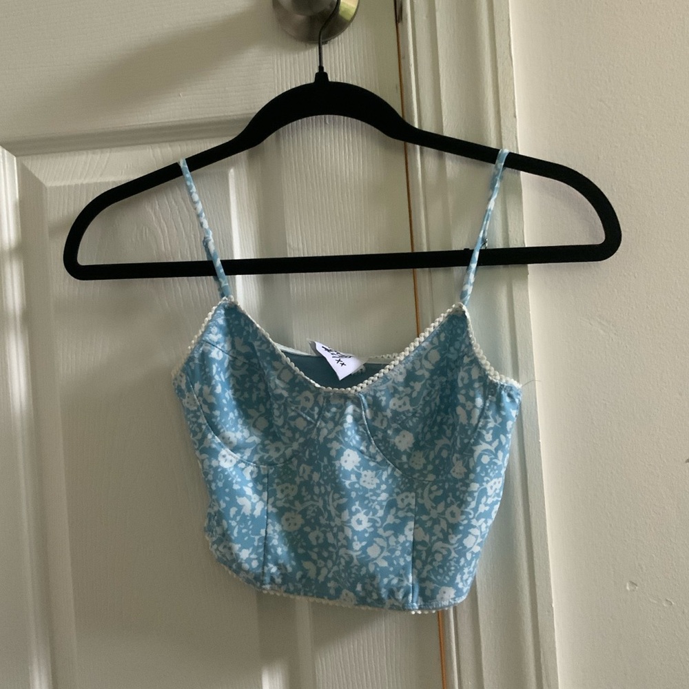 Princess Polly DEBBIE TOP BLUE